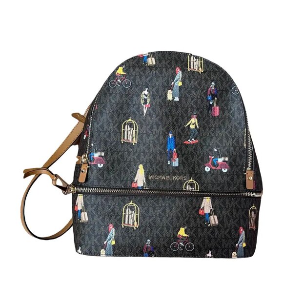 Michael Kors Rhea Leather Backpack (Like New Condition)